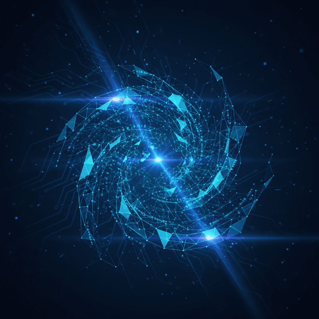 Abstract visualization of secure network activity